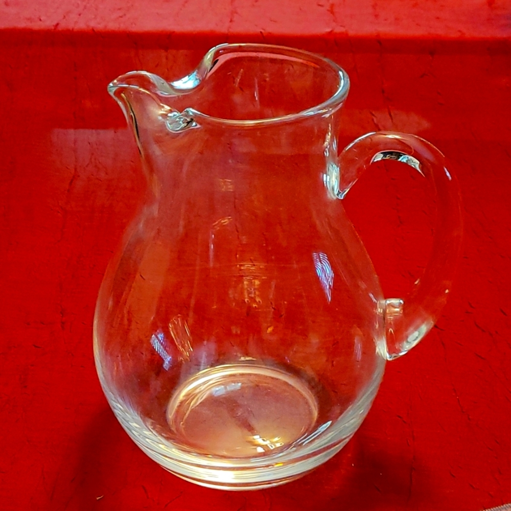 Glass water pitcher